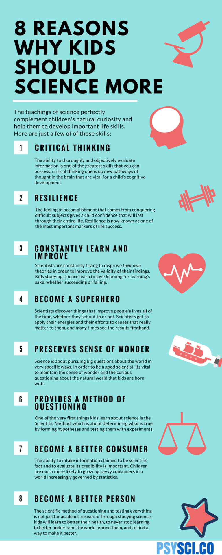 8 Reasons Why Kids Should Science More [Infographic] - ItsySparks