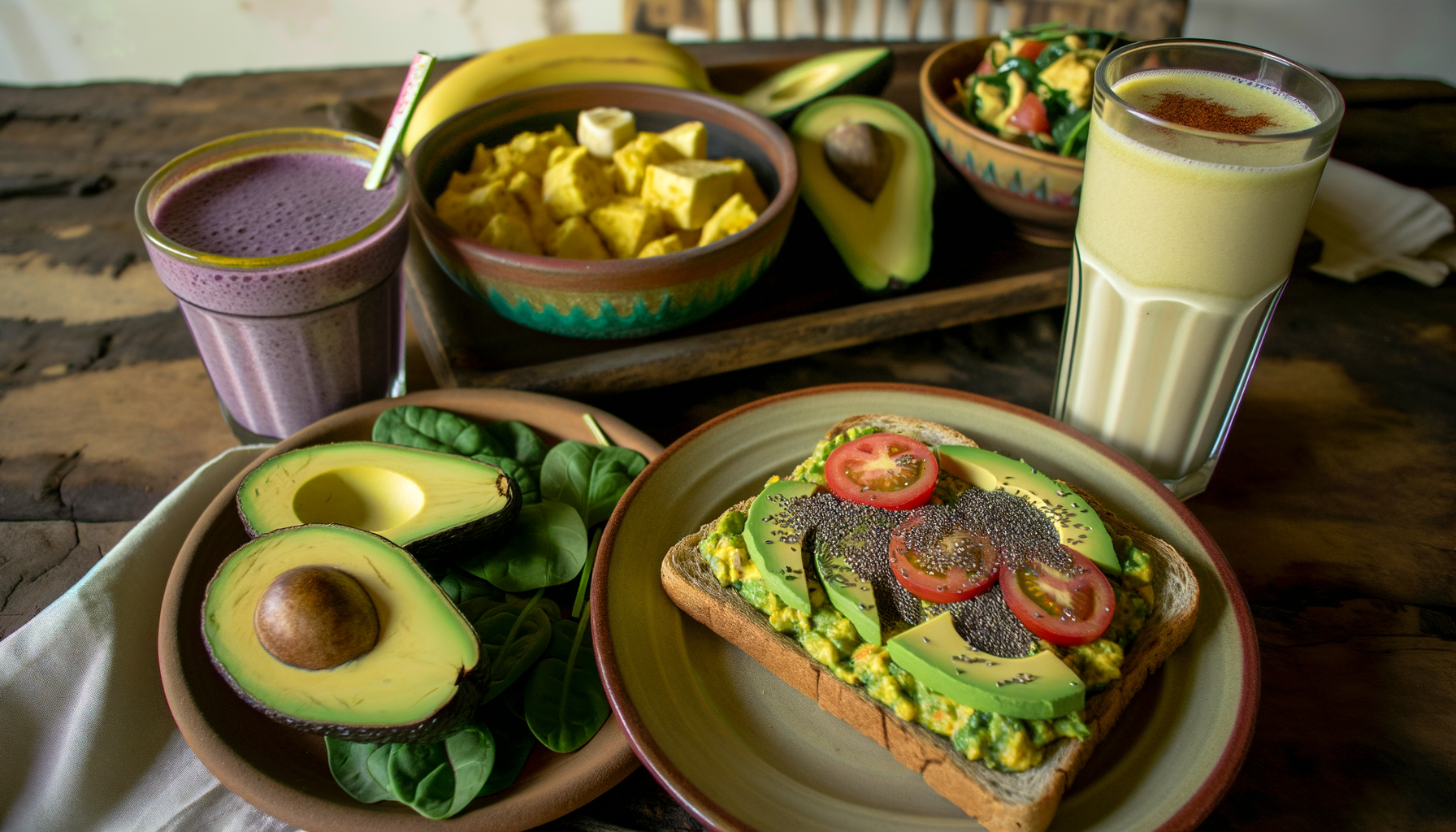 Vegan Avocado Breakfasts